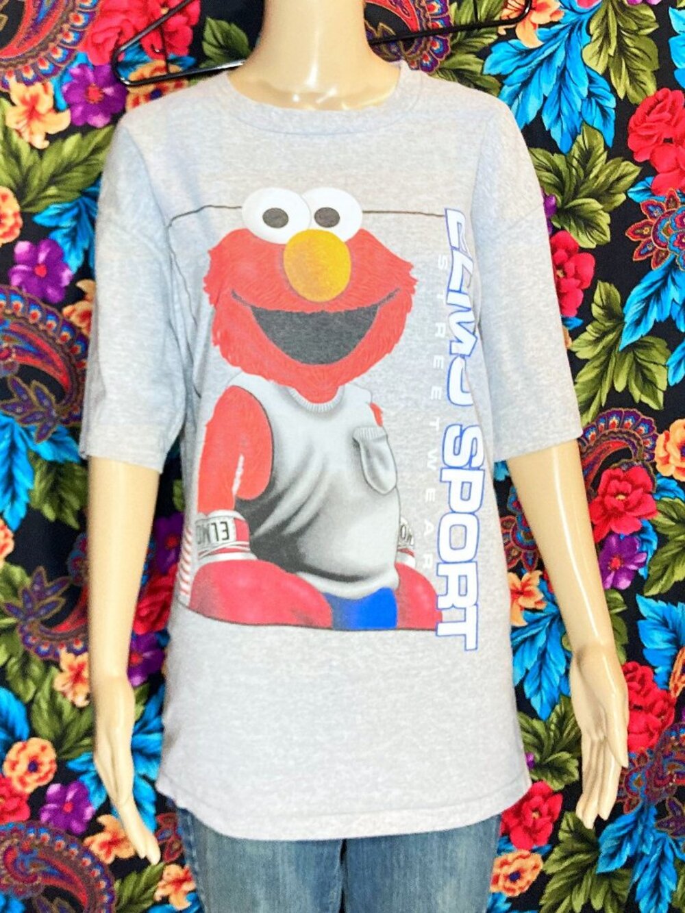 MEN'S CHANGES NYC x ELMO BOXER SHIRT  - VINTAGE 1990S ELMO SPORT SPORTSWEAR